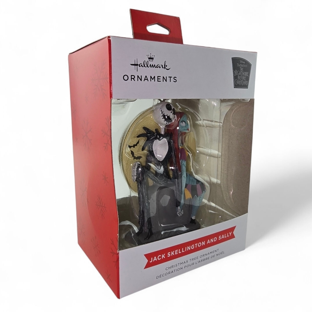 NWT Hallmark Jack Skellington & Sally Nightmare Before Christmas Tree Ornament